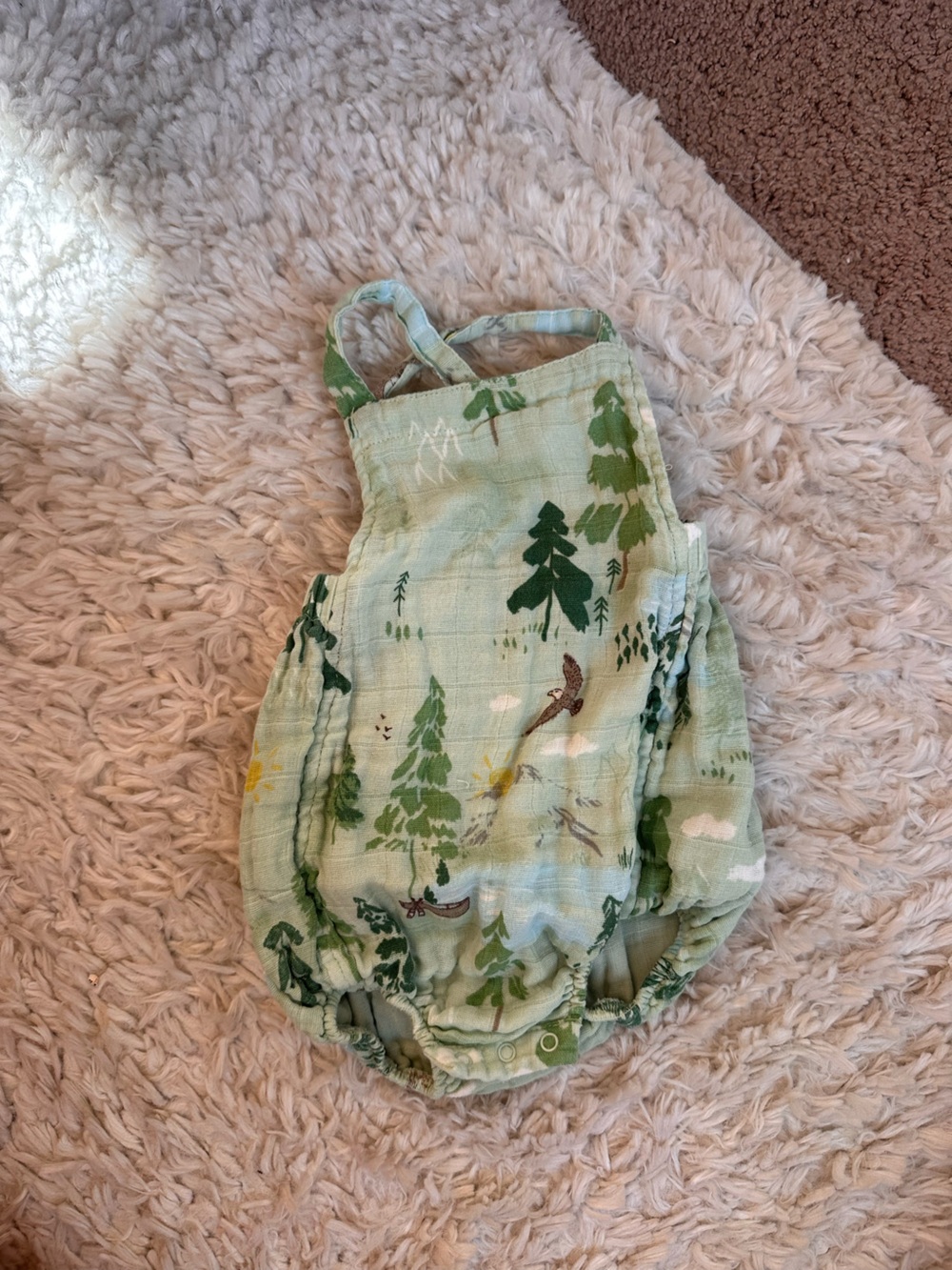 Forest Print Green Romper